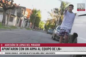Un delincuente apuntó contra un equipo de LN+ y C5N