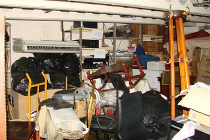 Un depósito en los pisos superiores de la Casa Rosada