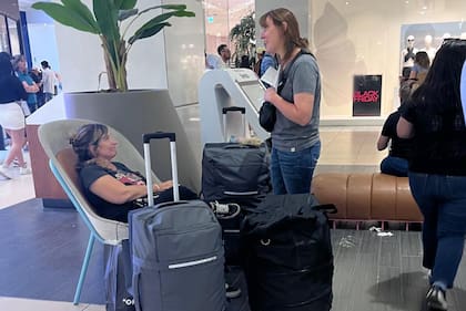 Un descanso en medio de las maratónicas jornadas de compras