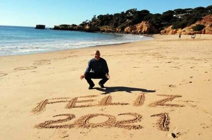 Un deseo para todos, desde la playa Santa Eulália, Portugal.