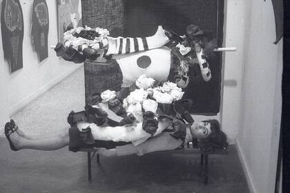 Un detalle de la instalación "La muerte" (1964)