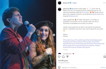 Un día para la historia: cuando compartió escenario con Soledad Pastorutti