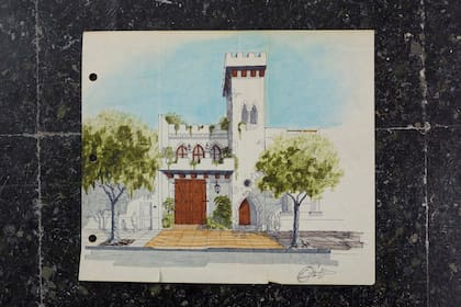 Un dibujo del castillo firmado por Sandro