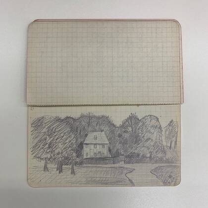 Un dibujo inédito del novelista y escritor Franz Kafka