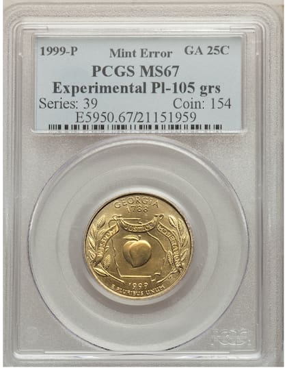 Un ejemplar calificado como MS67 fue vendido por más de US$7000