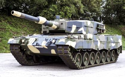 Un ejemplar del tanque modelo Leopard 2 A4 enviado a Hungría