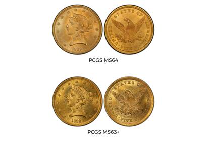 Un ejemplar en MS64 se vendió en Heritage Auctions por US$80.500