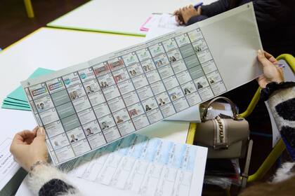 Un ejemplo de boleta única, similar a la que se usará en octubre