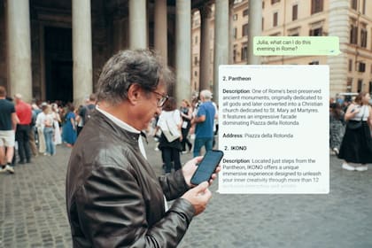 Un ejemplo de cómo funciona Julia, el asistente turístico romano hecho con IA