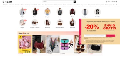 Un ejemplo de los cupones o descuentos que ofrece Shein en su sitio