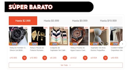 Un ejemplo de los productos que ofrece la plataforma que vuelve al país