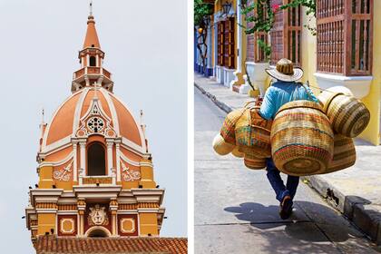 Un emblema de Cartagena: La cúpula de la catedral de Santa Catalina de Alejandría. Su belleza colonial se destaca en medio del centro histórico revitalizado y fantásticamente restaurado de una una ciudad que conoce sus tesoros y los cuida
