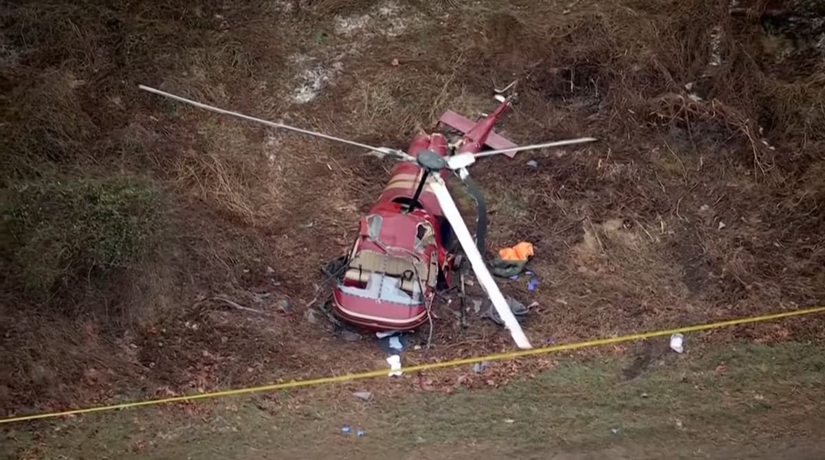 Dois helicópteros colidiram em pleno voo em Nova Jersey