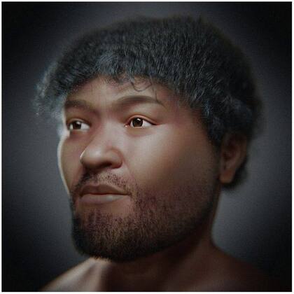 Un equipo de expertos de Brasil logró hacer una reconstrucción digital de la apariencia de un minero que vivió en el norte de África hace unos 35.000 años.