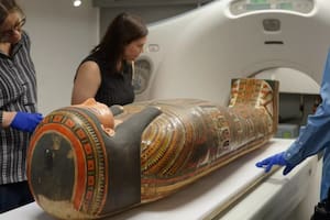 Un escáner de rayos X resolvió el misterio de la “momia encerrada” de hace 3.000 años