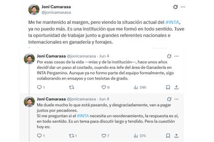 Un especialista en Forrajes Conservados y Nutrición Animal se refirió al INTA y contó los motivos de su salida