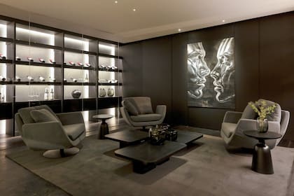 Un estar con cava propia