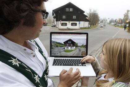Un evento de presentación de Google Street View en Oberstaufen, Alemania