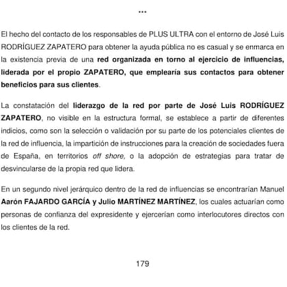Un extracto del informe de la UDEF