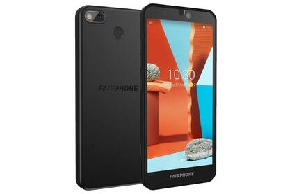 Un Fairphone 3+; su diseño permite que el usuario pueda reemplazar o actualizar partes como la cámara o la pantalla con un destornillador