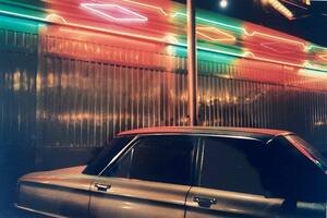 Un Falcon no verde en el Italpark, copia manual cromogénica, 1986