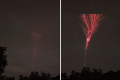Un fotógrafo captó un fenómeno luminoso denominado chorro gigante en Puerto Rico