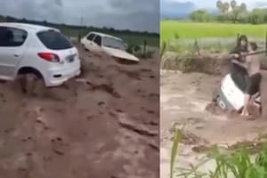 Salta bajo el agua: cayeron casi 100 milímetros en una hora y colapsaron los accesos