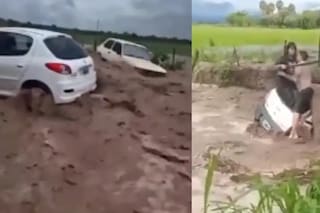 Salta bajo el agua: cayeron casi 100 milímetros en una hora y colapsaron los accesos