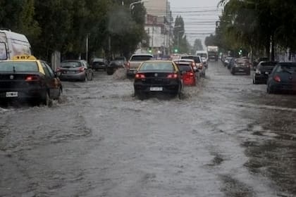 Las calles del centro se convirtieron en verdaderos ríos