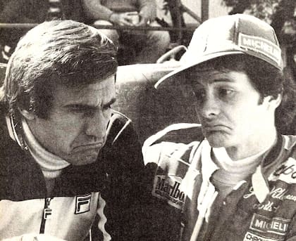 Un gesto típico de Reutemann y la reacción de Gilles Villeneuve