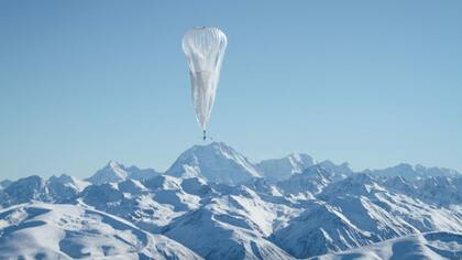 Un globo aerostático del Proyecto Loon