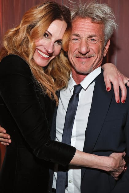 Un gran abrazo con Sean Penn