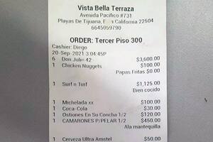 Fueron a almorzar a un restaurante en la playa y un detalle del ticket los espantó