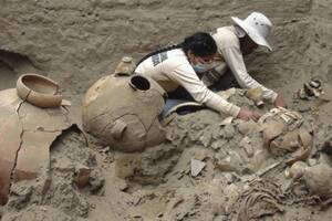 Encontraron la tumba de un jerarca de la cultura preincaica Chancay