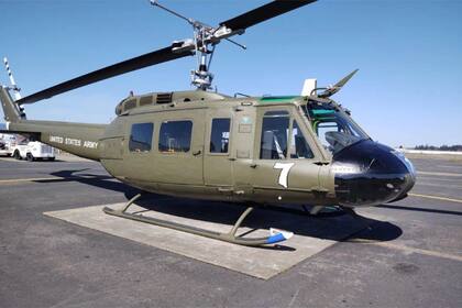 Un helicóptero se estrelló en Estados Unidos y murieron 6 personas. (Imagen ilustrativa del modelo Bell UH1)