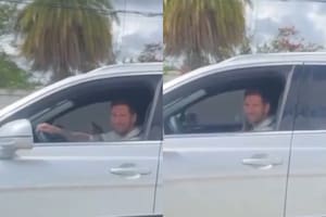 Un hincha cordobés se cruzó con Lionel Messi en un semáforo de Miami y le sacó una sonrisa con lo que le dijo