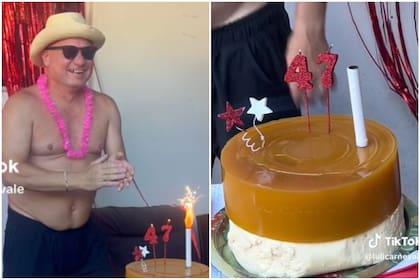 Un hombre fue agasajado con una torta de batata y queso