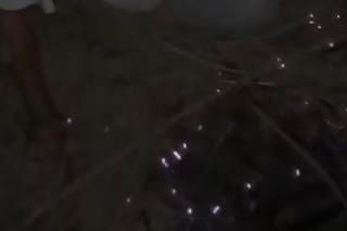 Grabaron a un hombre que hizo una fogata en medio de los incendios en El Bolsón