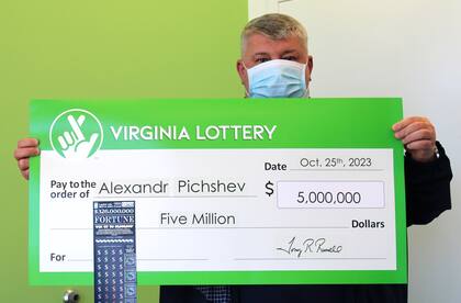 Un hombre ganó US$5 millones en un raspadito de la Lotería de Virginia