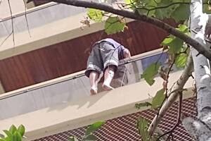 Un hombre intentó arrojarse de un quinto piso, en un edificio de La Plata