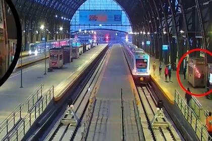 Un hombre intentó robar cables en Retiro y casi se electrocutó