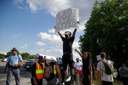 Manifestantes del Black Lives Matter
