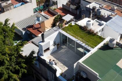 Un jardín en altura completa la reforma que convirtió a este antiguo PH en un hogar moderno, cómodo y sustentable.