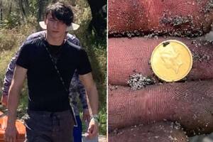 Un joven descubrió una moneda de oro bajo la tierra de Florida