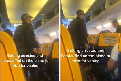 Un joven fue arrestado por usar su vapeador en un vuelo de Manchester a Ibiza