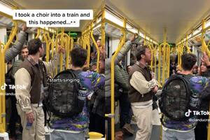 Un joven grabó las reacciones de los pasajeros cuando se puso a cantar en un subterráneo