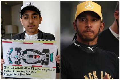 Un joven pide a Lewis Hamilton que colabore para que sea liberado su padre, condenado a muerte.