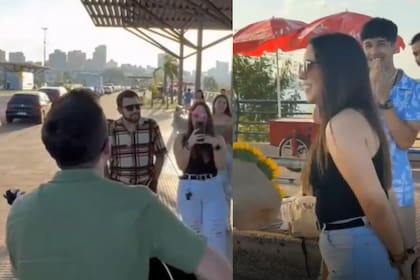 Un joven se llevó la peor de las sorpresa luego de un romántico momento (Captura video)