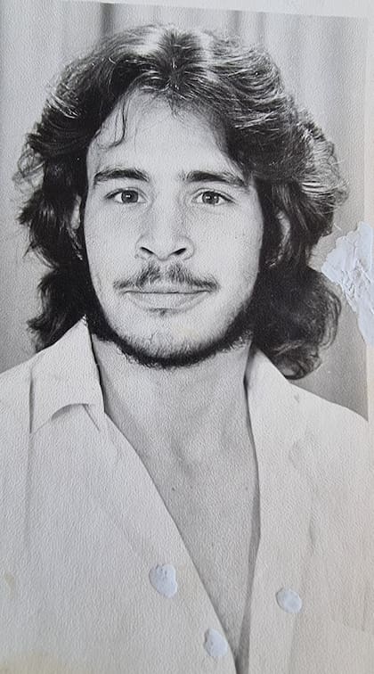 Un joven "Topo" Rodríguez, que estudió tres años la carrera de psicología