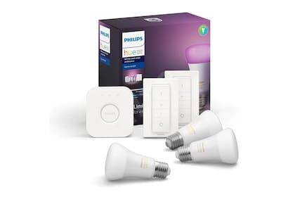 Un kit de iluminación Philips Hue